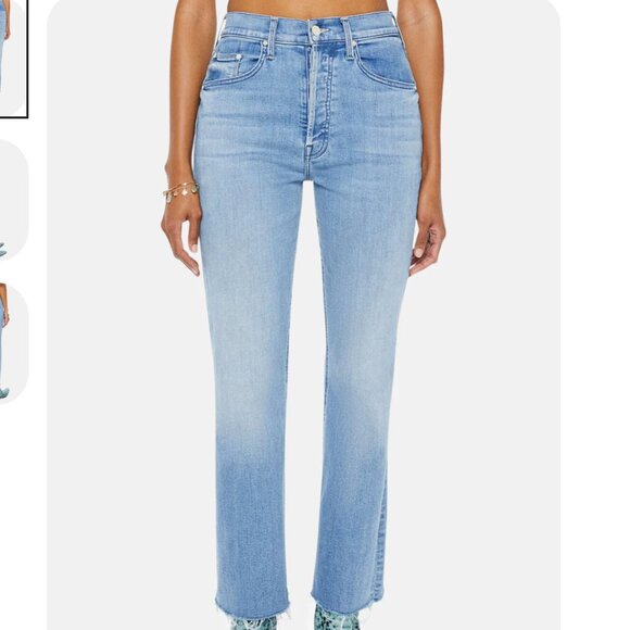 MOTHER Denim - Mother The Tripper Ankle Fray All Over The Map Size 30 Quiet Luxury Momcore